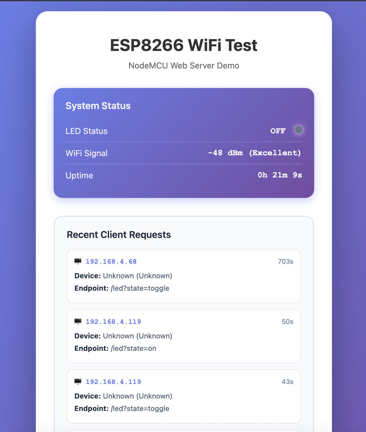 Web Interface Part 1